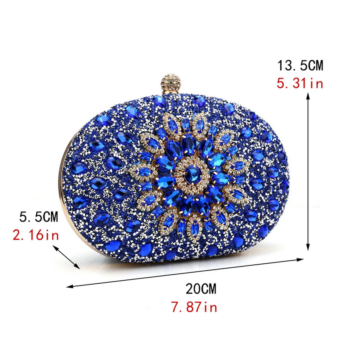 Women Flower Rhinestones Evening Bags Metal Prom Clutch Diamonds Clutch With Chain Shoulder Handbags Wedding