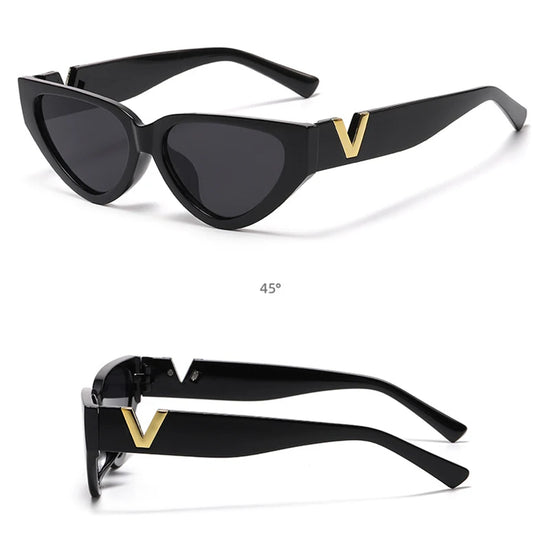 V Designer Sunglasses kitten Runway Eyewear UV400